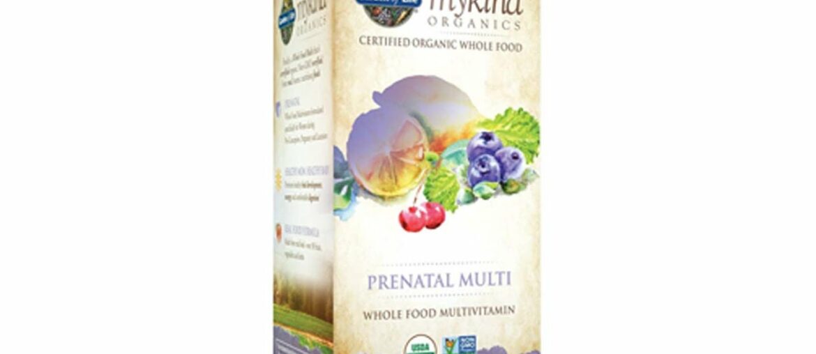 Garden of Life Organic Prenatal Multivitamin Supplement with Folate - mykind Whole Food Prenatal