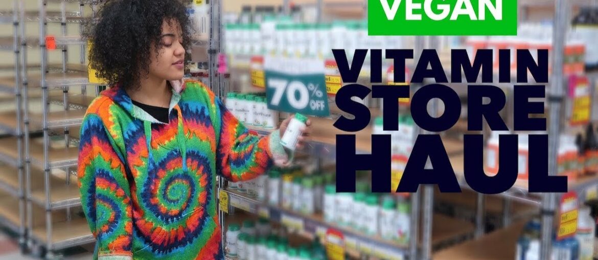 VEGAN VITAMIN STORE HAUL - WHAT I BOUGHT - Vlogmas Day 7