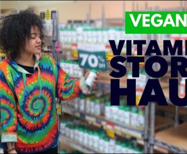 VEGAN VITAMIN STORE HAUL - WHAT I BOUGHT - Vlogmas Day 7