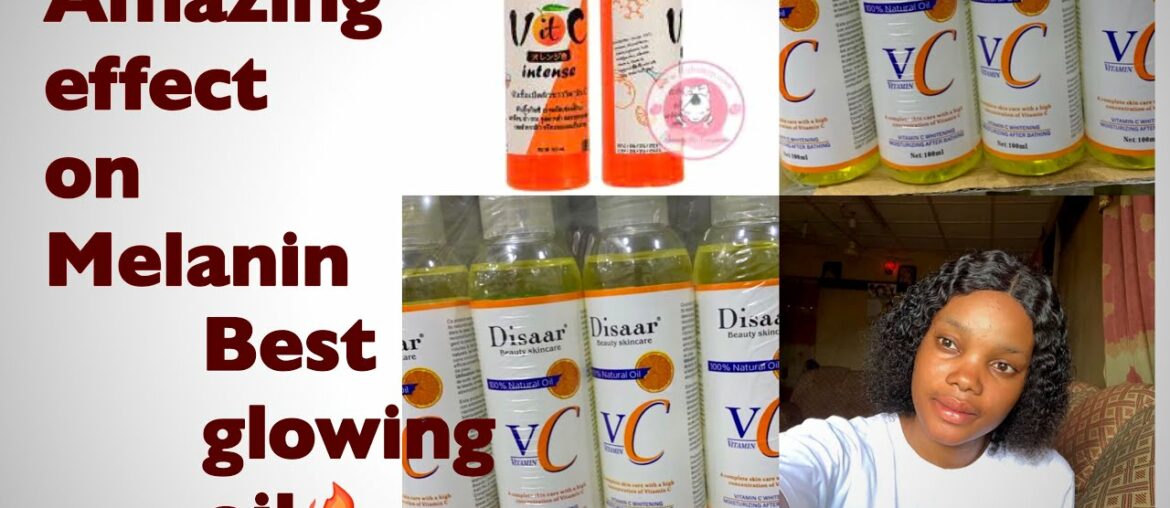 DISAAR VITAMIN C OIL FOR MELANIN|HOW TO MAKE A GLOWING OIL| #glowoil #skincareroutine #bbt