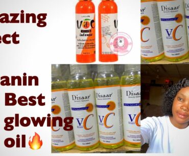 DISAAR VITAMIN C OIL FOR MELANIN|HOW TO MAKE A GLOWING OIL| #glowoil #skincareroutine #bbt