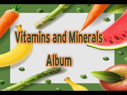 vitamins and mineral album