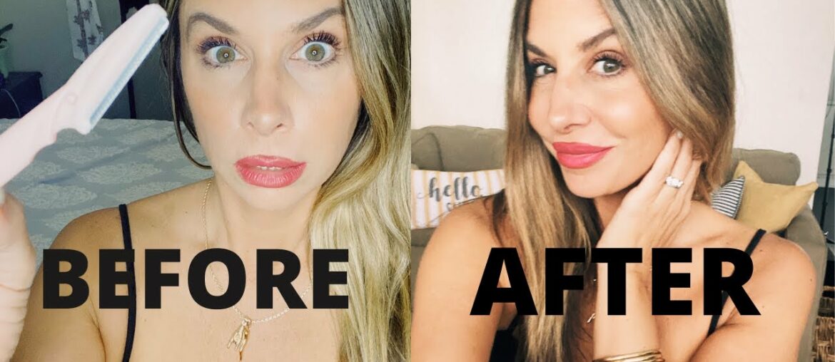 HOW TO SHAVE YOUR FACE for perfect makeup and antiaging effects! DERMAPLANING for smooth skin