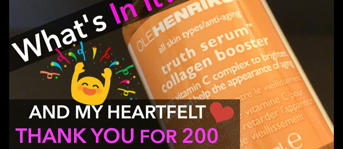 Ole Henriksen's Truth Serum Vitamin C Collagen Booster - What's In It?