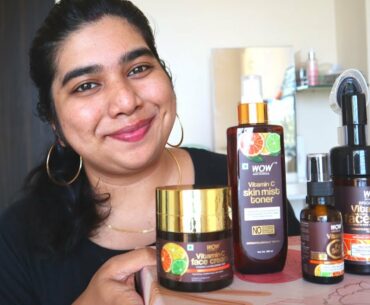 Get Glowy Glowy Skin Instantly ||Wow Vitamin C Skincare Range Review ||