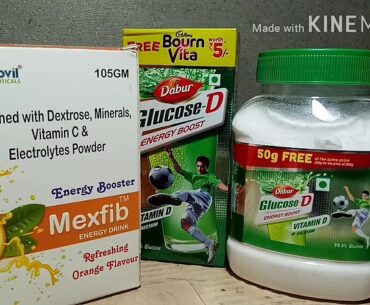 Glucose D, Dextrose minerals and vitamins vitamin c Electrolytes powder details review in Hindi