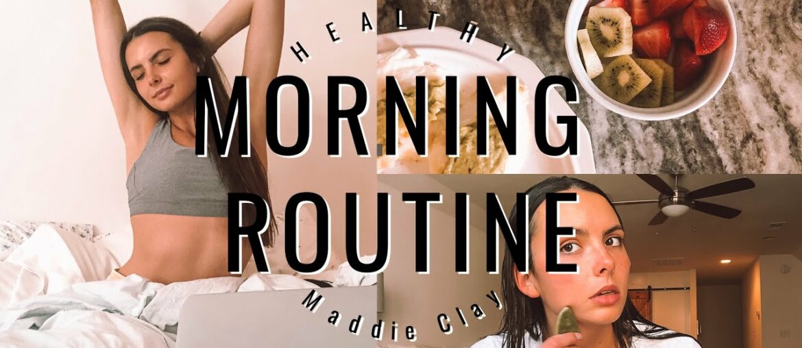 HEALTHY MORNING ROUTINE!! | productivity and fitness