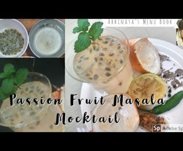 Passion Fruit Mocktail/Boost your Immunity with this vitamin C rich Drink