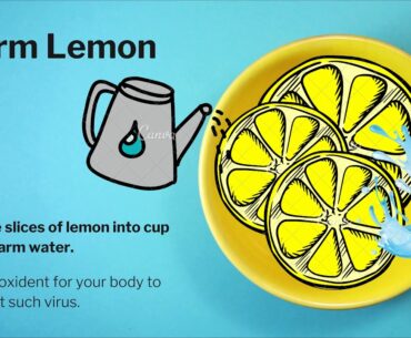 Warm lemon tea..Boost your immune system ..fight with corona virus