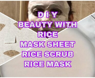 Rice Mask|Mask Sheet|Rice Scrub|DIY|Beauty with Rice|B-3|#RiceMask