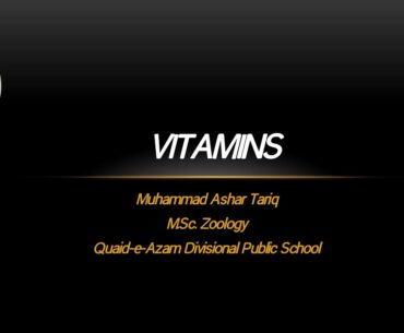 Vitamins - Biology - Class 9 - Chapter 8