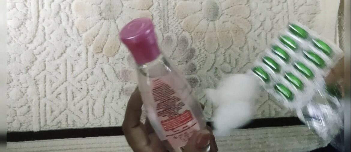 Rose water vitamin'E capsules beauty tips to reduce dark face