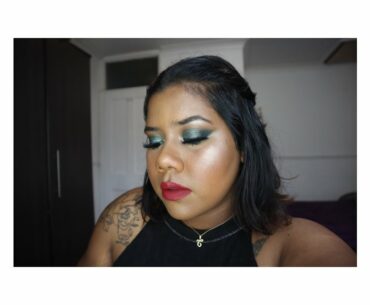 QUICK GREEN EYELOOK MAKEUP TUTORIAL  | NO EDIT VOICEOVER