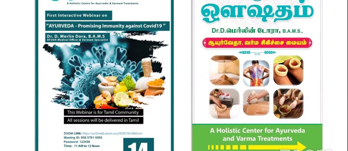 Ayurveda - Promising Immunity against COVID19 - Dr. D. Merlin Dora BAMS