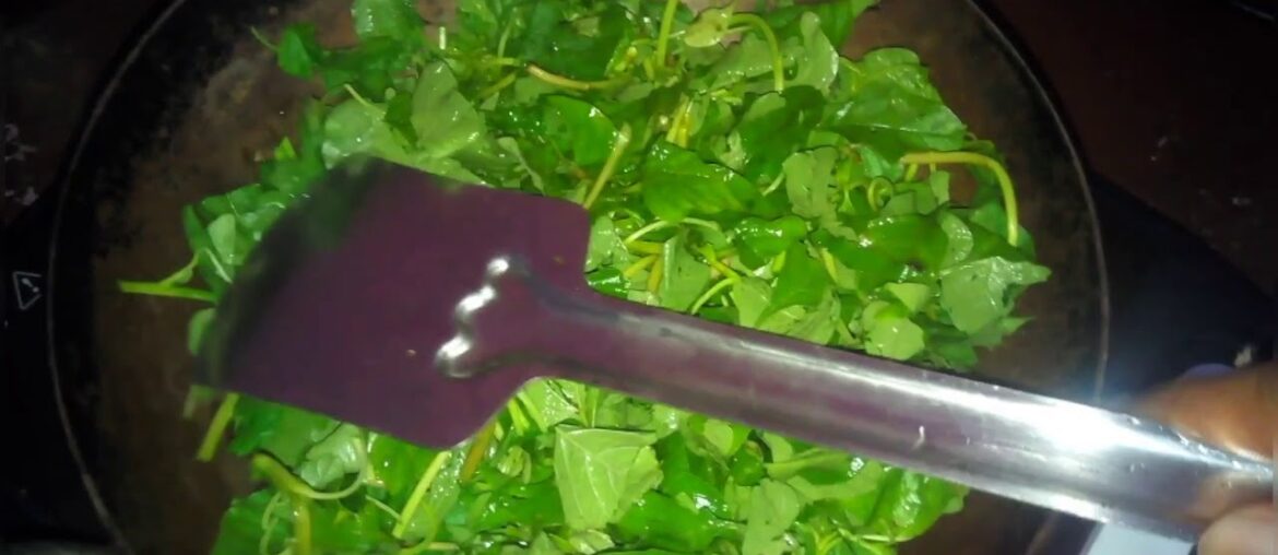 Vitamin A protein -sag ki sabji Cooking.