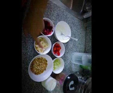 Fiber and vitamin rich healthy breakfast