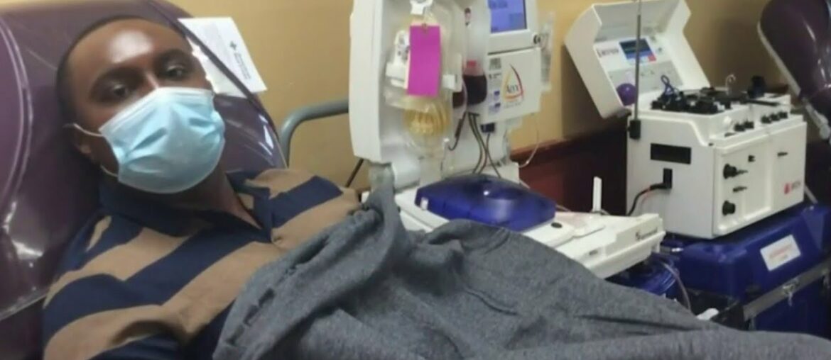 Evrod Cassimy donates plasma, coronavirus antibodies to help others