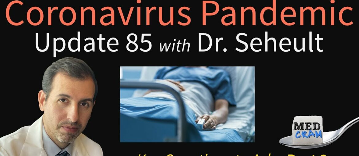Coronavirus Pandemic Update 85: Dexamethasone and Key Questions to Ask if in The Hospital (Part 2)