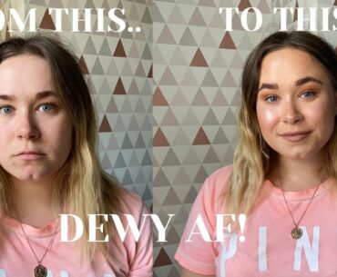 Dewy makeup in 10 minutes!