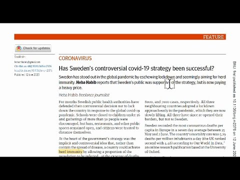 Coronavirus Sweden Herd Immunity Strategy