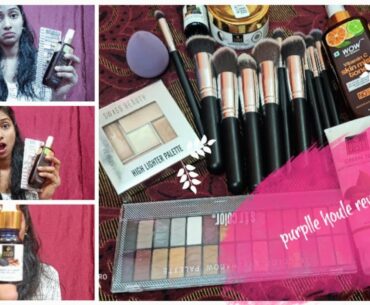 Purplle shopping houl review #honest review !! Priyasharma allrounder