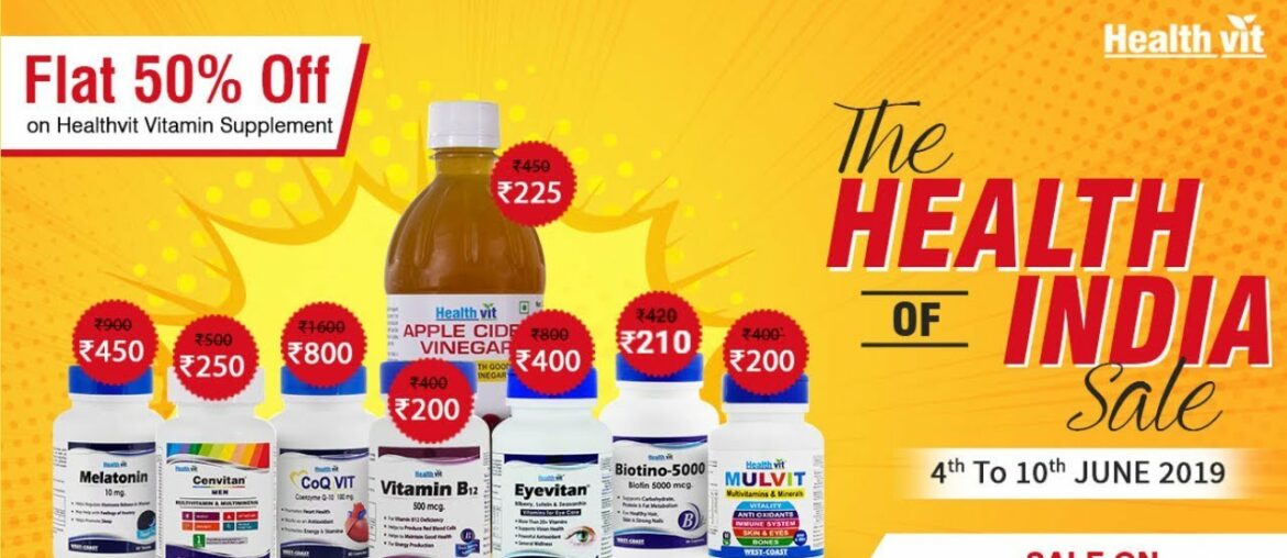 Breaking News :- 50% Sale Discount On All Healthvit Vitamin Supplements