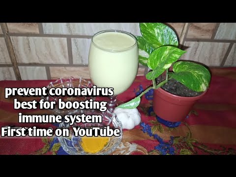 prevent coronavirus / best for boasting the immune systemGarlic smoothie first time on YouTube