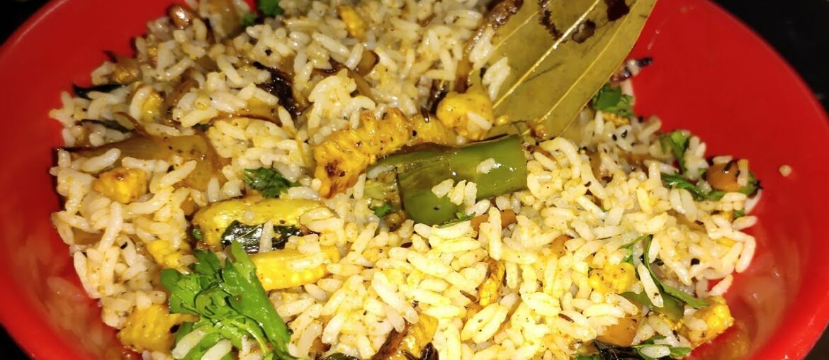 Baby corn fried rice,  a healthy recipe #babycorn #friedrice #guppacuisines #weightloss