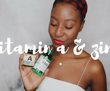 I Tried Taking Vitamin A and Zinc for 30 Days [CYSTIC + HORMONAL ACNE] | Lakisha Adams