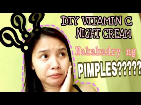 Fast pimple treatment??| DIY Vitamin C night cream| Sassy Gee