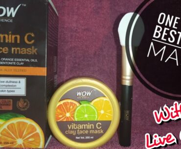 *New* Wow Skin Science Vitamin C Clay Face Mask | Live Clips & Review | All Skin Type