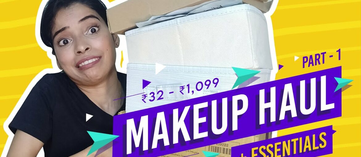 Huge Makeup Haul - Part 1 | Amazon | Hok Makeup | Cuffs N Lashes | Skincare, Hair Care & Body Care