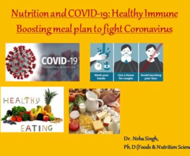 Nutrition and COVID-19, Healthy Immune Boosting meal plan to fight Corona Virus