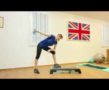 Step total body con pesi