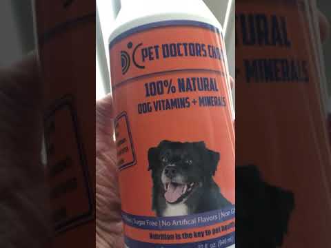 Pet Doctors Choice all natural vitamin and mineral supplements for dogs