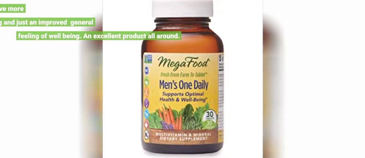 MegaFood, Men Over 40 One Daily, Daily Multivitamin and Mineral Dietary Supplement with Vitamin...