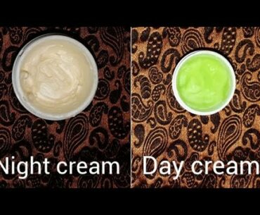 Day cream for dry skin tone //night cream with vitamin E capsules