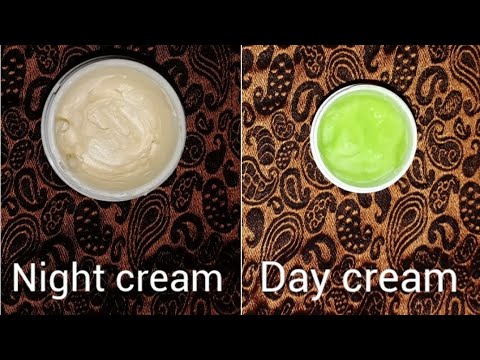 Day cream for dry skin tone //night cream with vitamin E capsules