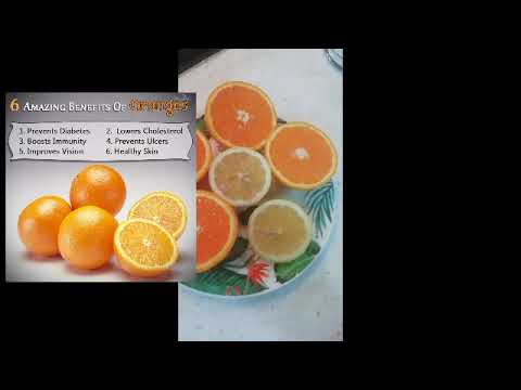 Orange and lemon rich in vitamins C