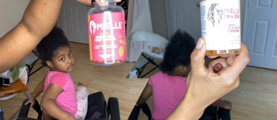 Nyla gets protective style Mielle Organics Vitamins