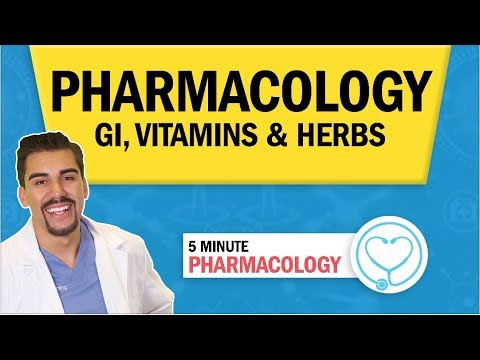 Pharmacology - GI, Vitamin, Herbs & Nutrition drugs