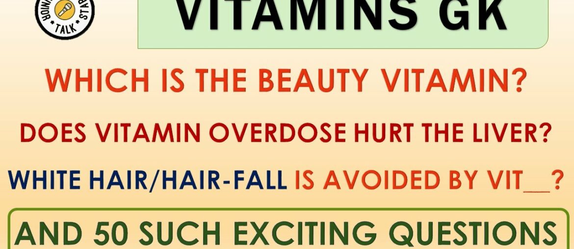 Let's Learn About Vitamins | 50 Facts in a Quiz #Vitamins #Diseases #Health