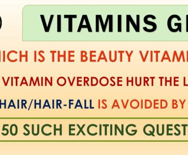 Let's Learn About Vitamins | 50 Facts in a Quiz #Vitamins #Diseases #Health