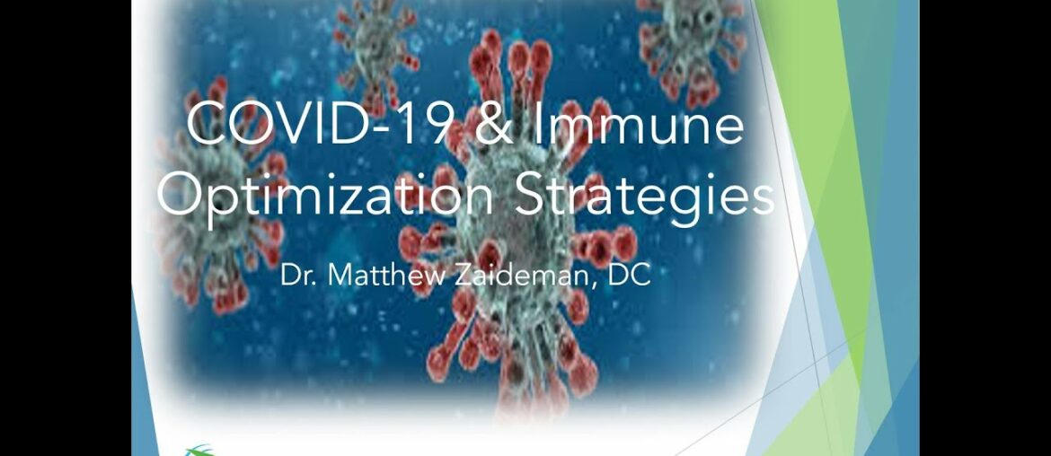COVID-19 and Immune Optimization Webinar