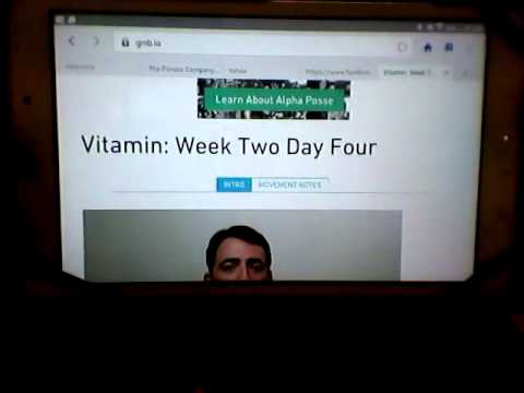 Vitamin Week 2 day 4