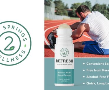 2nd Springs REFRESH Muscle Relief Blend Topical Pain Reliever Analgesic - No Captions
