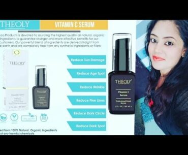 THEOLY Vitamin C Serum For Skin Brightening, Anti-Ageing & for Glowing Skin