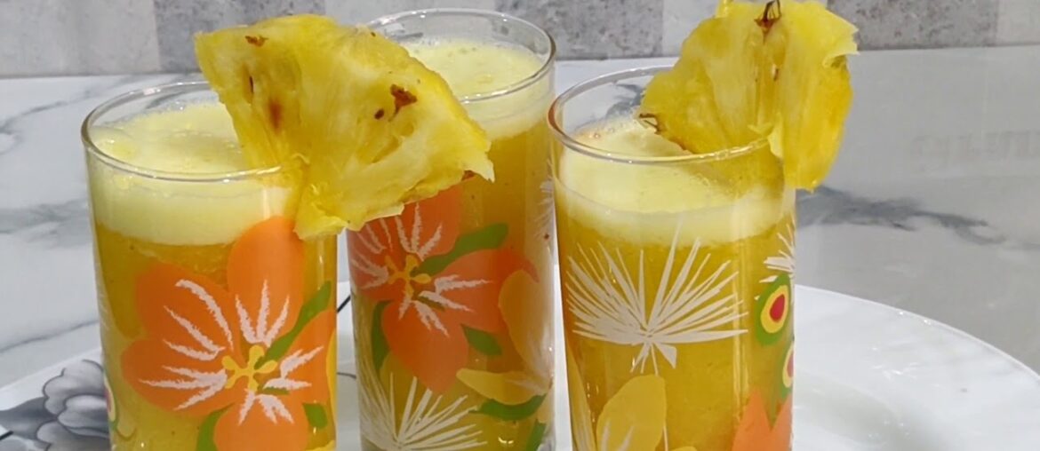 BOOSTS IMMUNITY  JUICE || PINEAPPLE JUICE IN HEALTHY  WAY || RICH IN VITAMIN C || VERY TASTY ||