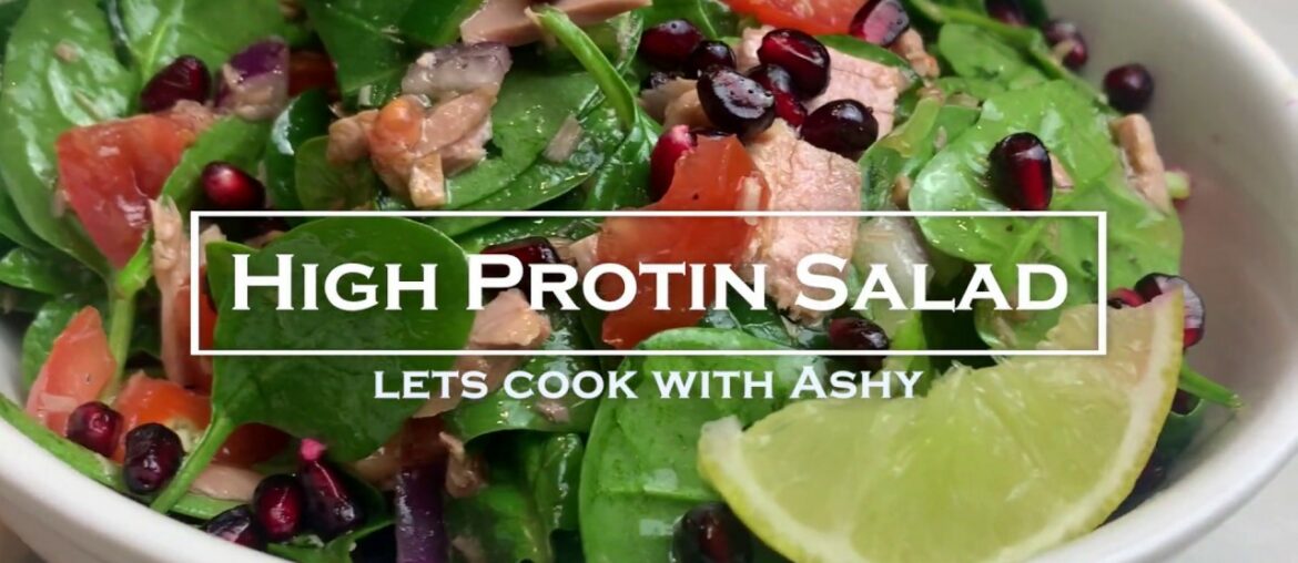 High Protein / Post Workout Salad ready in less than 5 minutes