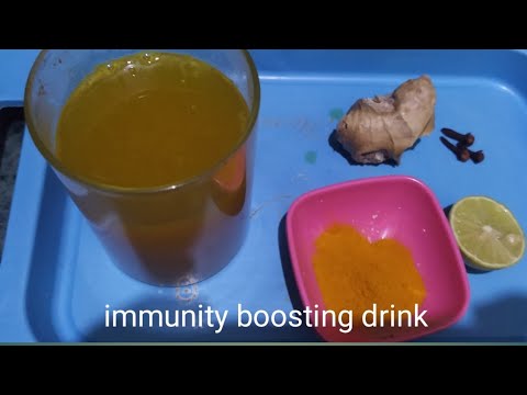 coronavirus: Immunity boosting drink/ turmeric  ginger mix drink..